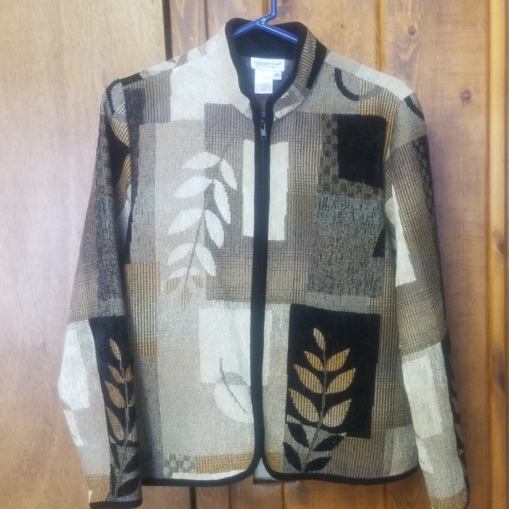 Brown & tan coldwater creek jacket